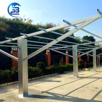 Système de carport solaire sécurisé, structure de voiture photovoltaïque anti-corrosion, installation facile, système de montage photovoltaïque pour parking de voiture
