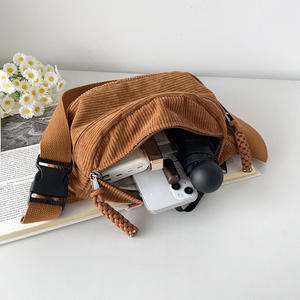 Riñonera deportiva para estudiantes de pana informal <span class=keywords><strong>y</strong></span> sencilla con estilo, riñonera para adolescentes al por mayor, riñonera personalizada barata para exteriores, riñonera para el pecho - Product Image 5