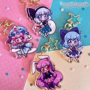 OEM Odm อนิเมะ <span class=keywords><strong>Touhou</strong></span> Project ตัวละครชาร์มส์ ฉบับที่ 1 อะคริลิกสองด้าน - Product Image 5