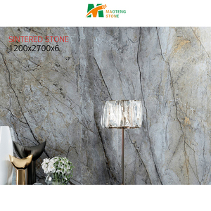 Sang trọng hoàng gia màu xanh đá cẩm thạch nhìn sứ ngói cho nội thất cho phòng khách phòng ăn tính năng ăn uống lớn slab đá hình thức - Product Image 2