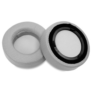 Pour Corsair Virtuoso RGB Wireless SE, coussinets d'oreille en cuir protéiné de qualité supérieure à épaisseur accrue, tissus en maille noire, oreillettes de jeu - Product Image 3