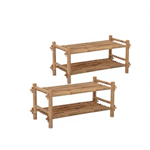 Bamboo Garden Chair Rustic Outdoor Furniture Traditional Design Foldable Durable for Garden Living <b>Room</b> Hotel Villa - Product Image 3