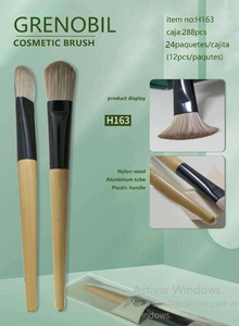 Set di Pennelli per Trucco 288 Pezzi con Setole Sintetiche Piatte e Manico in Legno per Applicazione Makeup - Product Image 3