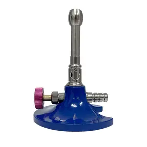 Safe gas light single tube Bunsen burner dental lab equipment for technicians use