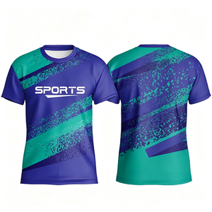 เสื้อยืดวิ่งมาราธอนผ้าตาข่ายแห้งเร็วแบบกำหนดเอง ระบายอากาศได้ดี แขนสั้น เหมาะสำหรับกิจกรรมกลุ่ม เสื้อกีฬา เสื้อเชิ้ตวัฒนธรรมแบบกำหนดเอง - Product Image 1