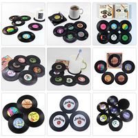 Sous-verre en silicone rond flexible et lavable, personnalisable OEM/ODM, motif personnalisé, tapis de tasse en caoutchouc PVC pour cadeau promotionnel