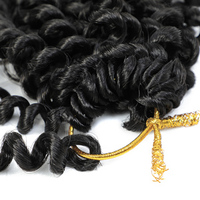 Extensions de cheveux tressés au crochet Passion Twist de 18 pouces, en fibre haute température, thermoformables à l'eau chaude, pour tressage en vrac, teintes