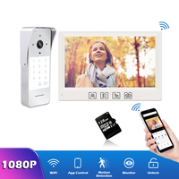 Système d'interphone vidéo Morning Tech TUYA avec écran tactile de 7 pouces, déverrouillage, caméra de sécurité domestique avec détection de mouvement 1080P