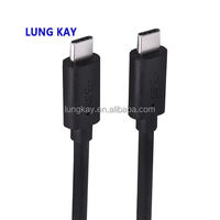Kabel Transfer Data USB C Pabrik Berkualitas Tinggi PD 20V 5A 100W Pengisian Cepat 10Gbps Usb 3.1 ke Kabel Tipe C