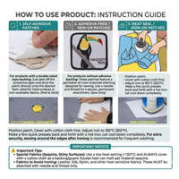 Étiquette brodée en feutre non tissé auto-adhésive, fil de polyester, style dessin animé, accessoires vestimentaires, pour loisirs créatifs DIY