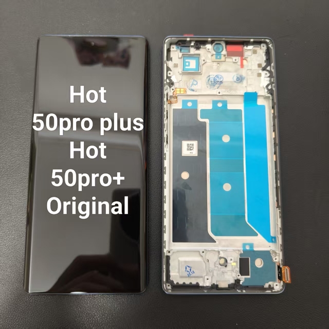 Mobile Phone Lcds Original for Infinix Itel Tecno Hot50pro Plus Framed Touch Lcd Screen Phone Display Pantalla for Replacement