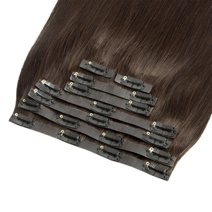 Nouvelles extensions de cheveux de luxe 100% vierges Remy, double épaisseur, invisibles, sans couture, à clipser, couleurs claires - Product Image 2