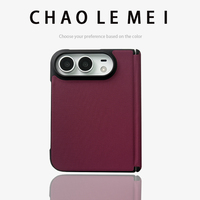 Compatible avec iPhone Duo, coque intégrée antichoc pour entreprise et film de protection d'écran avec charnière magnétique à axe central