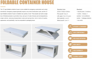 บ้านคอนเทนเนอร์แบบใหม่สำหรับห้องน้ำบ้าน2ห้องนอนพับเก็บได้3ห้องนอน - Product Image 4