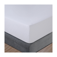 Redsun lavable en Machine, ensemble de drap plat et drap-housse en polyester doux et Durable