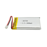 Baterai Lithium Ion Polymer 803759 3.7V 2000mAh LP803759 Baterai Lipo Isi Ulang