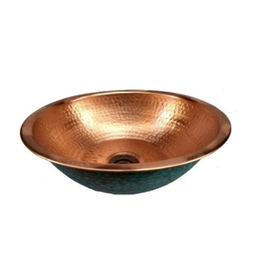 Fournisseurs de gros Lavabo de salle de bain en cuivre fait à la main Lavabo de salle de bain extérieur polonais antique pour hôtels et villas - Product Image 1