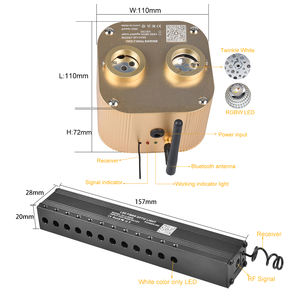 <span class=keywords><strong>Kit</strong></span> <span class=keywords><strong>de</strong></span> plafonnier <span class=keywords><strong>de</strong></span> voiture 20W avec application Bluetooth/contrôle RF et câble optique - Product Image 3