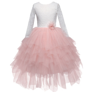Belle robe de princesse pour bébé filles été coton Tutu avec dentelle doux bébé vêtements - Product Image 1