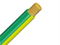 Flexibles Kupfer-Elektrokabel, Einadriges PVC-Kabel in Gelb-Grün, 0,5mm 1,5mm 2,5mm 4mm 6mm, Erdungskabel
