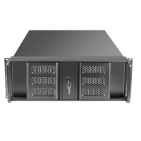 Panneau en aluminium 4U USB3.0 Serveur informatique industriel ATX Stock Double porte 3 emplacements pour lecteur optique Mini PC intégré grande puissance