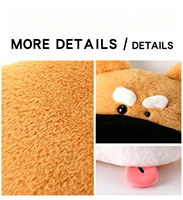 Coussin en peluche personnalisé en forme de chien à gros nez, jouet doux à presser, décoration d'intérieur, cadeau apaisant et confortable pour adultes et adolescents