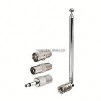Antenne cellulaire télescopique universelle, adaptateur d'antenne radio FM, récepteur HiFi AV, mini système en acier inoxydable, 750mm, 5/7 sections