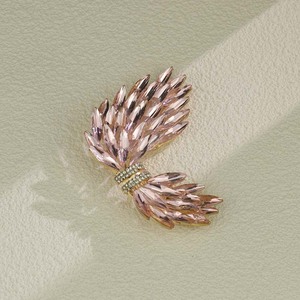 Broche Aile en Strass pour Femme, Accessoire de Soirée en Alliage de Cristal, Couleurs Champagne, Bleu Ciel, Blanc, Rouge, Rose - Product Image 3