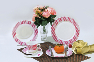 Bộ đồ ăn bằng thủy tinh opal cường lực Arcopal 16 món, họa tiết hoa, in decal, thân thiện với môi trường, an toàn với lò vi sóng và máy rửa chén, dùng cho 4 người - Product Image 5