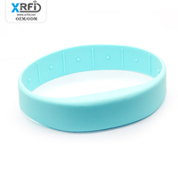 Muestras Gratis, Pulsera de Silicona Impermeable con Chip RFID NFC de 13.56MHZ, Brazalete Festivo