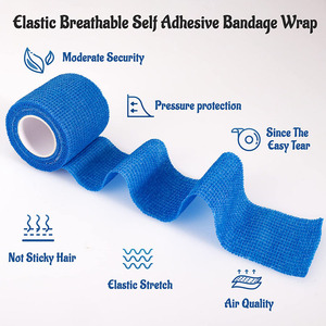 DR.SNAKE Professional Portable High Self-Adhesive Waterproof Plastic Bandage Cohesive Elastic Fixation Compression Tattoo <b>Kit</b> - Product Image 2