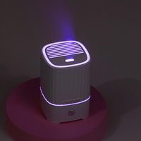 Diffuseur d'arômes flamme 280 ml, 7 couleurs LED, humidificateur ultrasonique à huiles essentielles, USB Type-C, arrêt automatique, pour la maison et le bureau