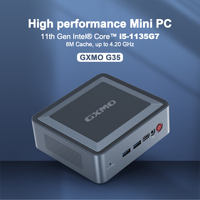 Mini PC haut de gamme petit ordinateur de bureau Portable Intel Core i5-1135G7 Max 64 Go DDR4 4K 60HZ Mini PC de jeu