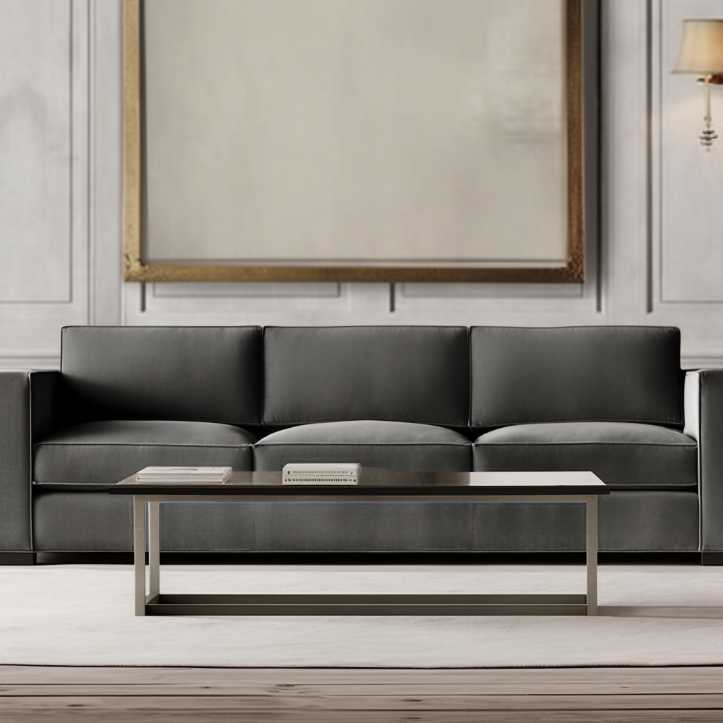 High End Modern American Design Living Room Furniture Luxury Fabric Sofa Set