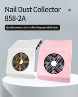 Dépoussiéreur d'ongles 40W haute puissance Ventilateur turbo ultra silencieux pour une forte aspiration pour les salons de manucure et la maison