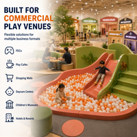 Aire de jeux compacte pour tout-petits : toboggan, piscine à balles, espace de détente – Qualité ISO 9001 garantie pour les lieux de divertissement familial