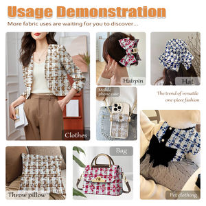 قماش توييد بوليستر كلاسيكي منسوج يتميز بالمتانة وخصائص العناية السهلة - Product Image 4