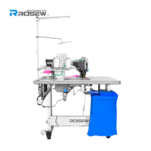Máquina de coser de punto de cadeneta de <span class=keywords><strong>doble</strong></span> aguja computarizada, para abrir la cremallera y coser en bolsillos tipo <span class=keywords><strong>canguro</strong></span>, de dos agujas - Product Image 2