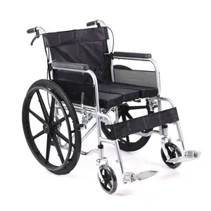 손으로 스쿠터 초경량 시니어 휠체어 노인 휠체어로 맞춤형 탄소강 화장실 여행