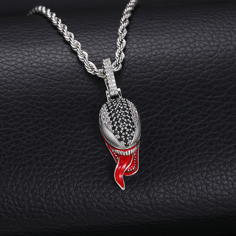 Sterling Silver Snake Pendant Necklace For Venom Fans