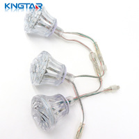 Luces LED Inteligentes RGB WS2811 de 57 mm, 18 LED, DC24V, IP67, Impermeables, Luminosas por Ambos Lados, Programables, Cadena de Píxeles