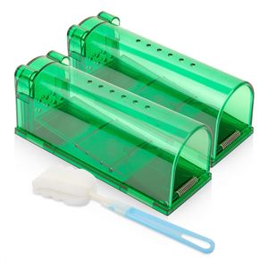 Piège à souris intelligent et sans cruauté pour la maison, en plastique, capture vivante et libération, cage à rongeurs double, vente en gros sur mesure - Product Image 5