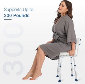 Chaise de douche avec petit <span class=keywords><strong>tabouret</strong></span> de douche amovible pour douche intérieure, chaise de <span class=keywords><strong>baignoire</strong></span> étroite, siège de douche réglable pour personnes âgées - Product Image 3