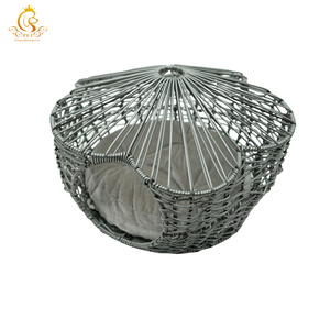 Lit pour chat en rotin écologique tissé à la main EUR VET, style moderne, panier pour chien et chat d'intérieur - Product Image 3