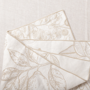 Nhà Máy Giá Chất lượng cao hoa thêu vải lanh tinh khiết Khăn trải bàn Khăn ăn cho bàn ăn & đám cưới - Product Image 4