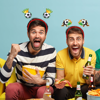 2026 Fußball-Weltmeisterschaft Feier in den USA, Kanada, Mexiko: Fan-Dekoration, Fußball-Viewing-Party, Cheerleading-Atmosphäre Stirnband