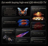 TCL 75Q9L Pro 75 inci QD-Mini LED 4K 288Hz TV Panel Datar dengan Remote Suara Jarak Jauh Huaxing Butterfly Wing Star Obsidian Screen