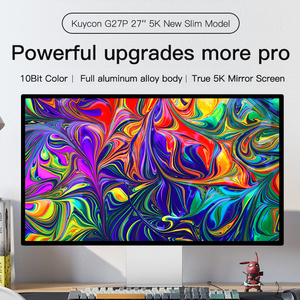 Moniteur d'ordinateur KUYCON G27P 1,07 milliard de couleurs, résolution 5120x2880, 75 Hz, écran LED 27 pouces 5K pour PC avec support - Product Image 5