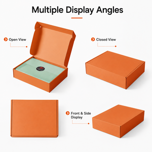 Cajas de Cartón Corrugado Personalizadas, Cajas de Envío Plegables con Papel de Seda a Juego y Pegatinas con Logotipo Personalizado para Ropa y Cosméticos - Product Image 4