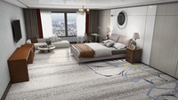 Fabricants de tapis Tapis axminster de luxe personnalisé Tapis mur à mur ignifuge résistant aux taches 5 étoiles pour chambre d'hôtel